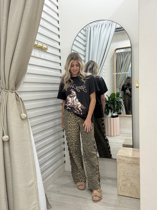 The Star Racer Pants - Leopard Stars