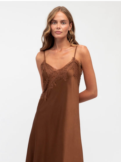 The Cleo Asymmetrical Dress - Espresso