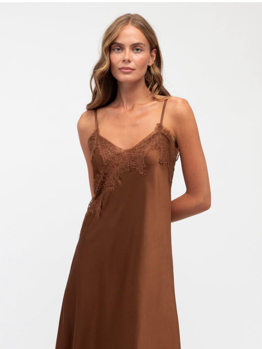 The Cleo Asymmetrical Dress - Espresso