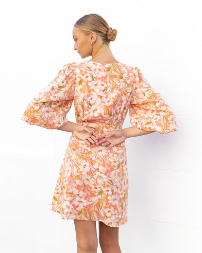 Alba Wrap Dress - Floral - WANTED AND WILD