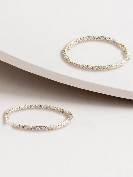 Anastasia Large Hoop Earrings - WANTED AND WILD