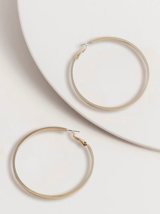 Aria Large Hoop Earrings - WANTED AND WILD