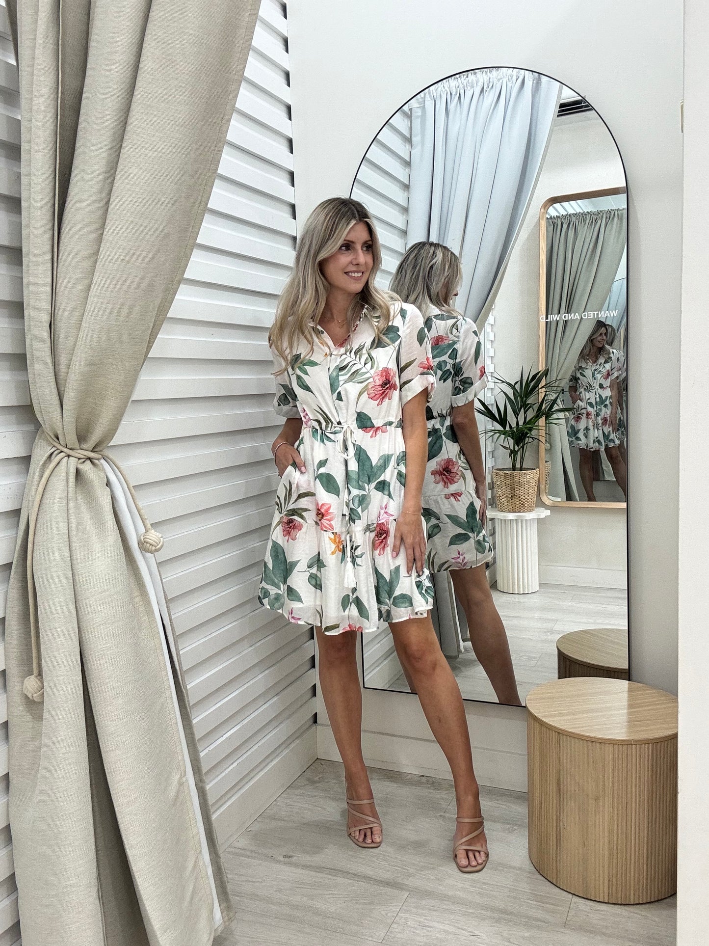 The Coral Dress - Multi Floral