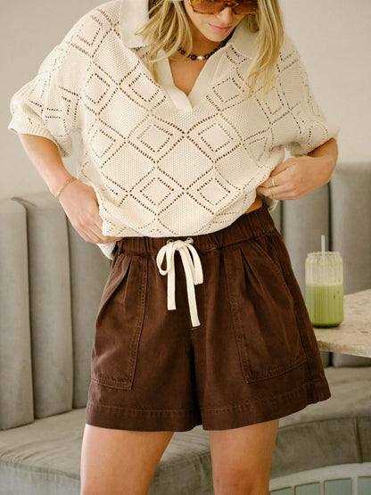 Darcy Relaxed Everyday Shorts - Chocolate