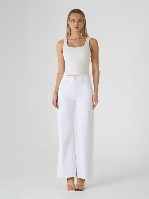 Kelsey Denim Jean | White