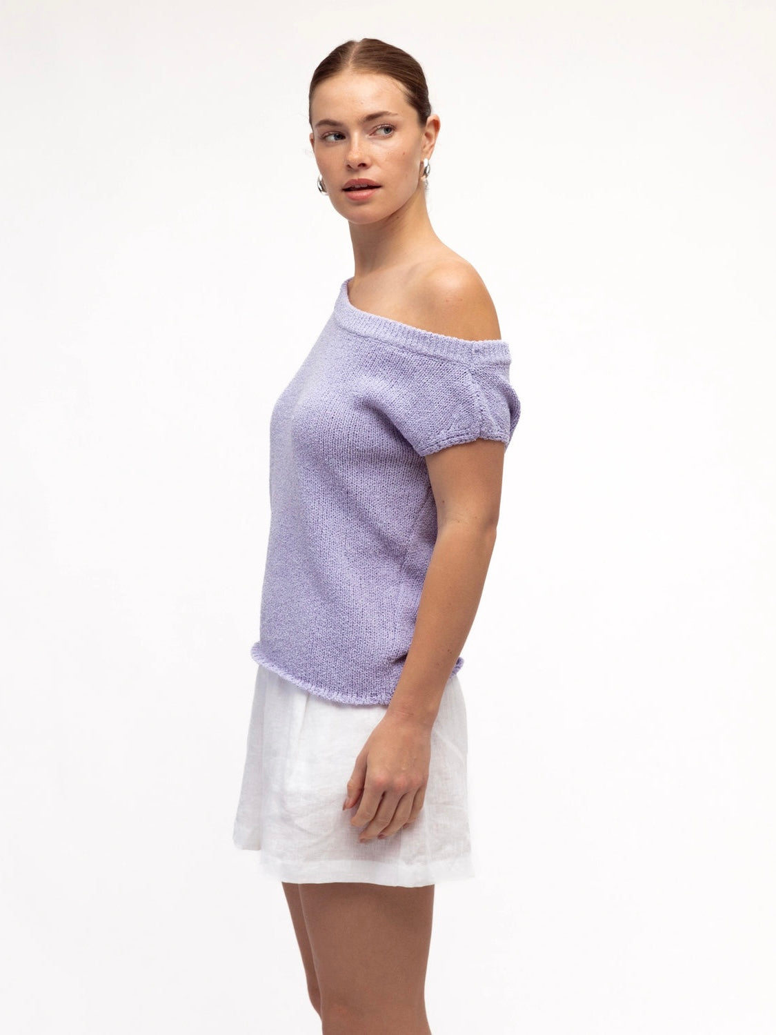 The Sienna Knit Top - Lavender