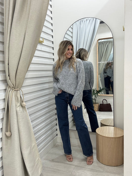 The Paloma Knit Jumper  - Charcoal