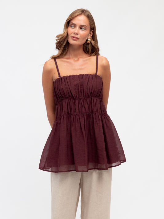 The Vance Top - Merlot