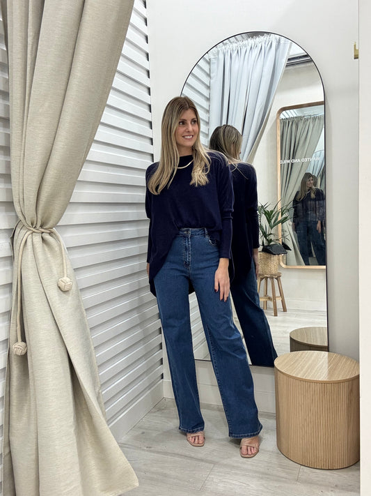 Mia Oversized Jumper Navy