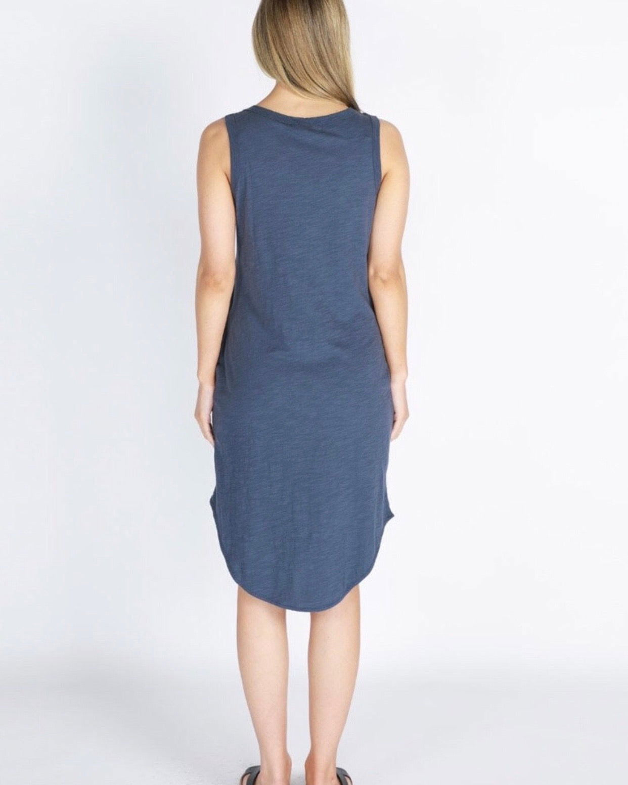 Bailey Midi Dress in Indigo 3rd Story the Label - WANTED AND WILD