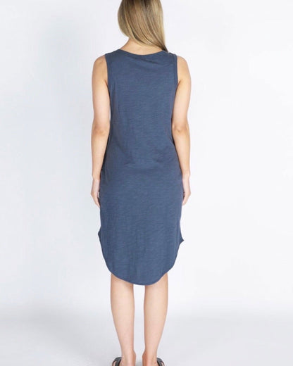 Bailey Midi Dress in Indigo 3rd Story the Label - WANTED AND WILD