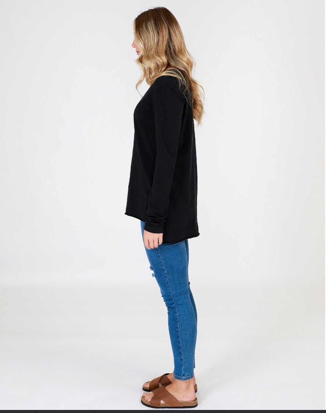 Barwon Tee in Black by 3rd Story the label - WANTED AND WILD