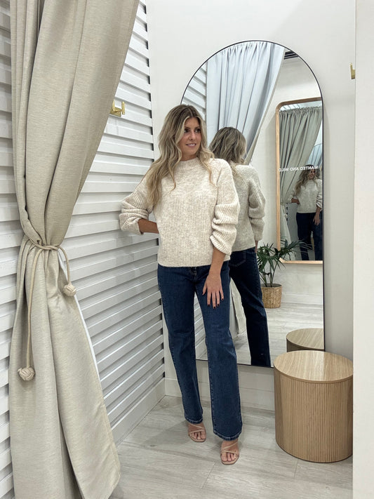 The Paloma Knit Jumper  - Beige
