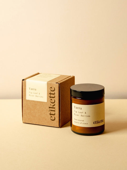 Etikette  | Australian Soy Wax Candle | Wanted and Wild Gymea | 175ml 40+ Hrs