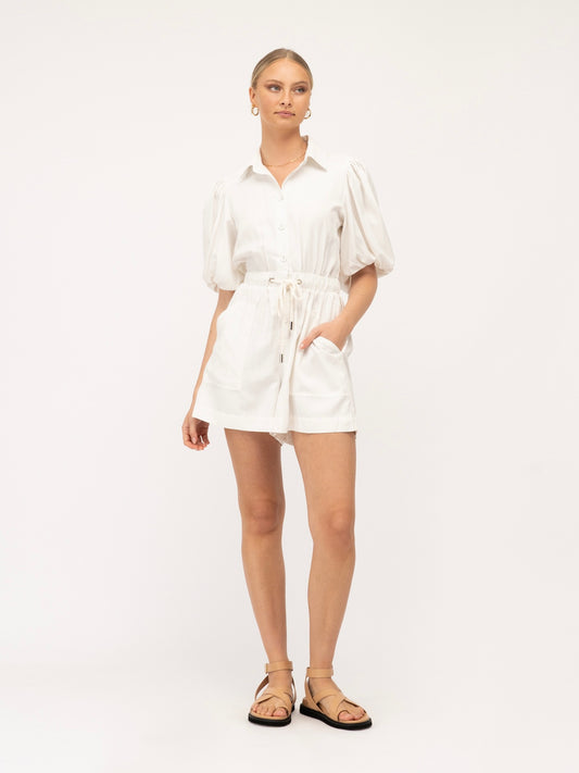 The Ryder Playsuit - White