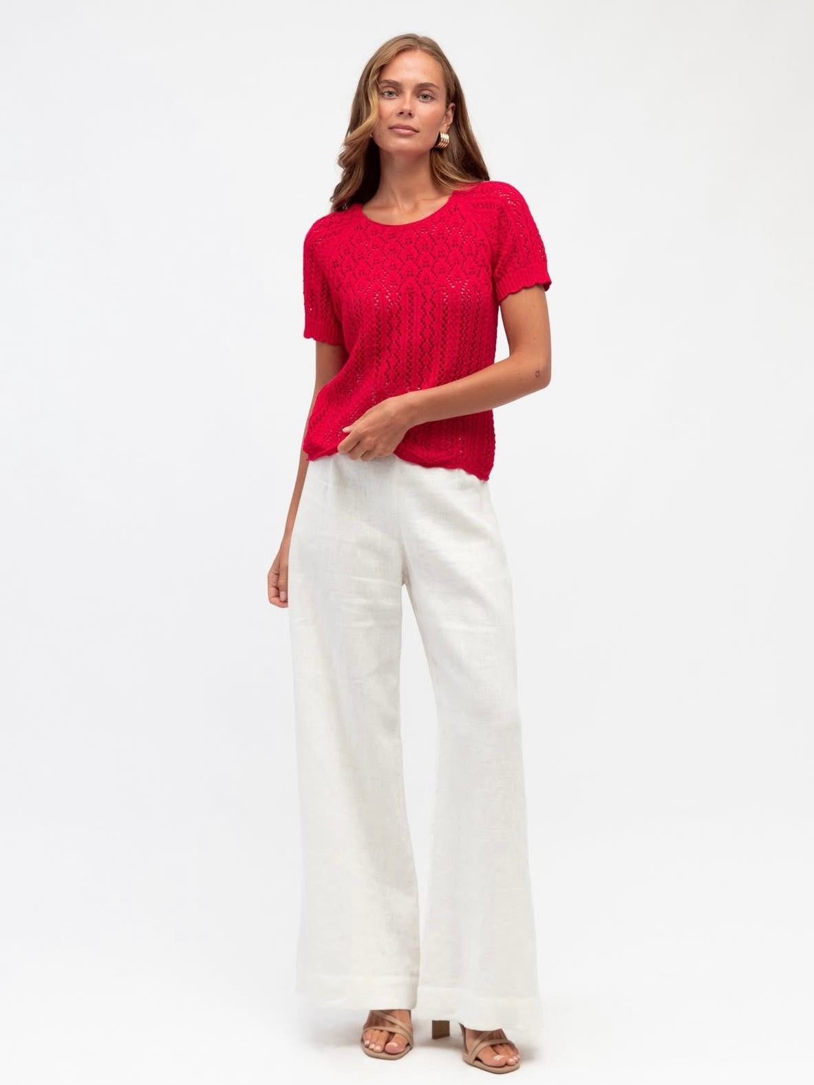 The Doll Knit Top - Red