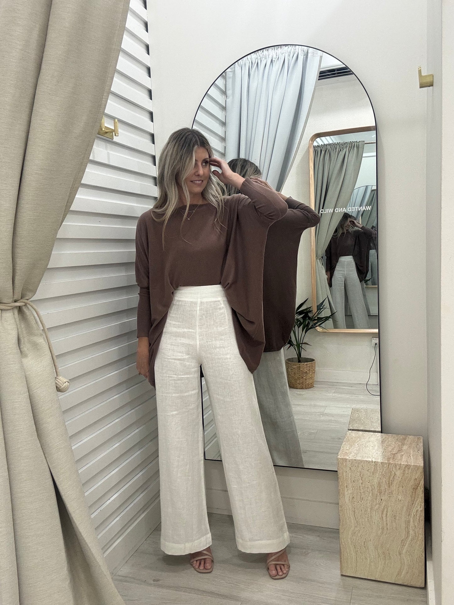 Mia Oversized Jumper - Chocolate