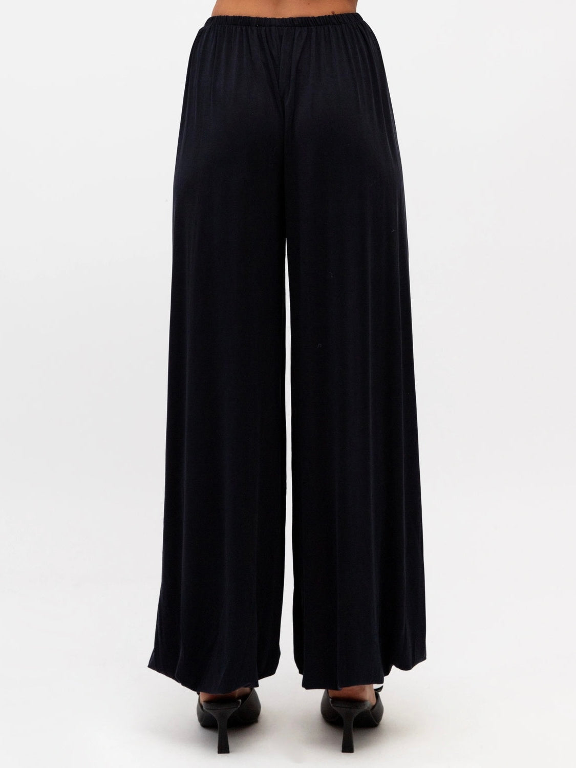The Satin Balloon Pants - Black