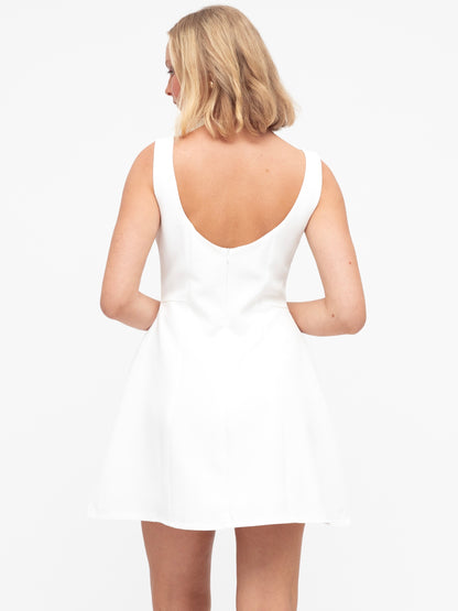 The Blair Mini Dress -  White