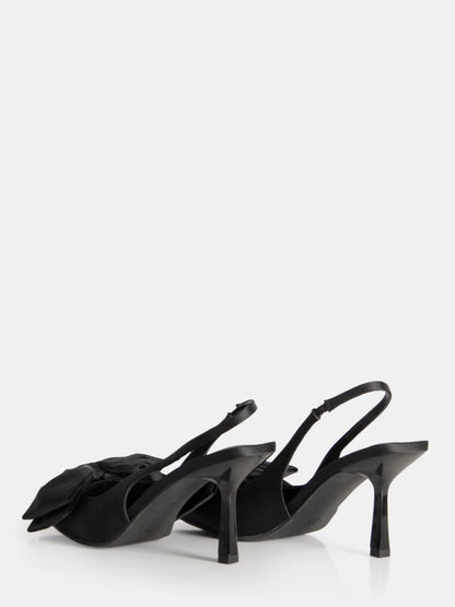 Citrine Bow Heels Wildfire - Black - WANTED AND WILD