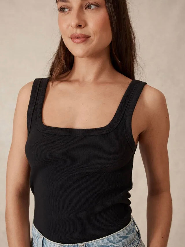 Sl Rib Contour Tank Contour Rib Tank - Black Ceres Life at Wanted and Wild