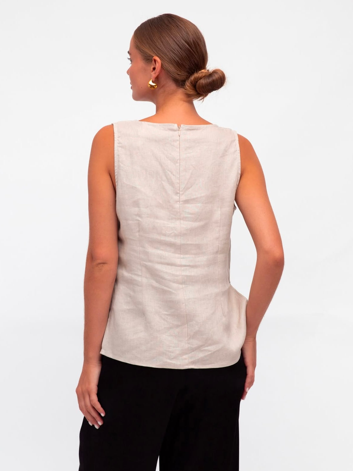 Linen Luxe Tank - Oatmeal