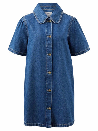 Sienna Denim Dress - Fresh Indigo