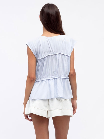 The Millie Top  - Sky Blue