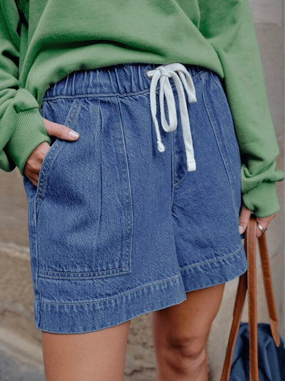 Darcy Relaxed Everyday Shorts - Fresh Indigo