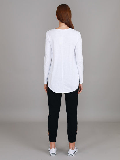 Scarlett Long Sleeve Tee - White