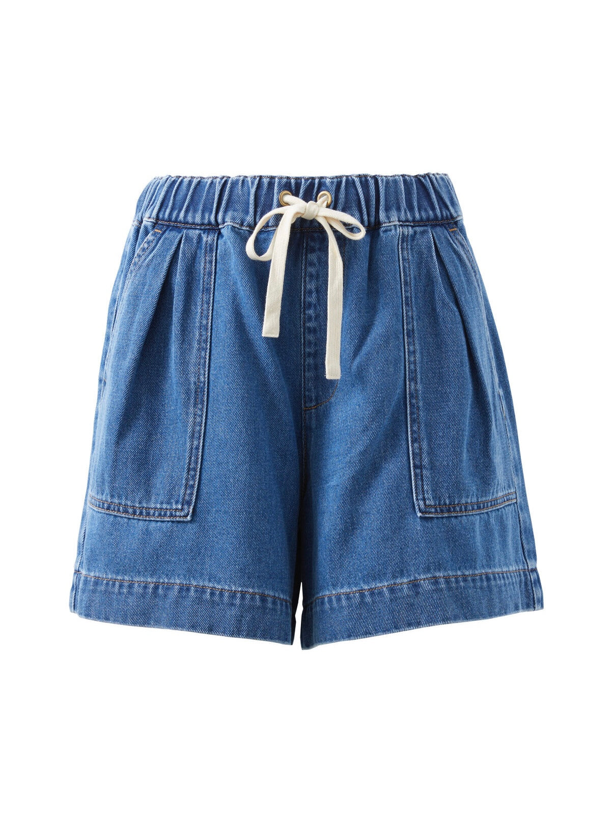 The Darcy Everyday Shorts in Washed Indigo at Wanted and Wld by Ceres Life