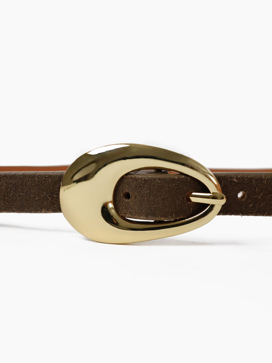 The Celina Leather Belt - Olive