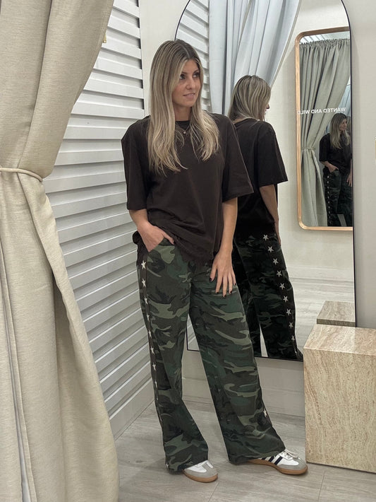 The Star Stripe Racer Pants - Camouflage