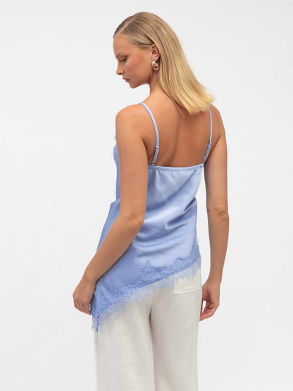 The Cleo Asymmetrical Top - Sky Blue