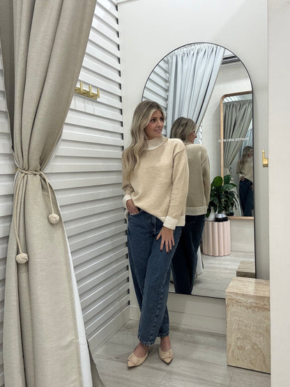 The Harper Knit Jumper | Beige
