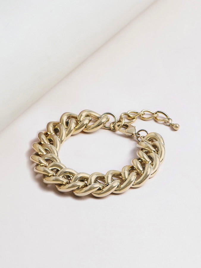 Emily Thick Curb Bracelet - WANTED AND WILD