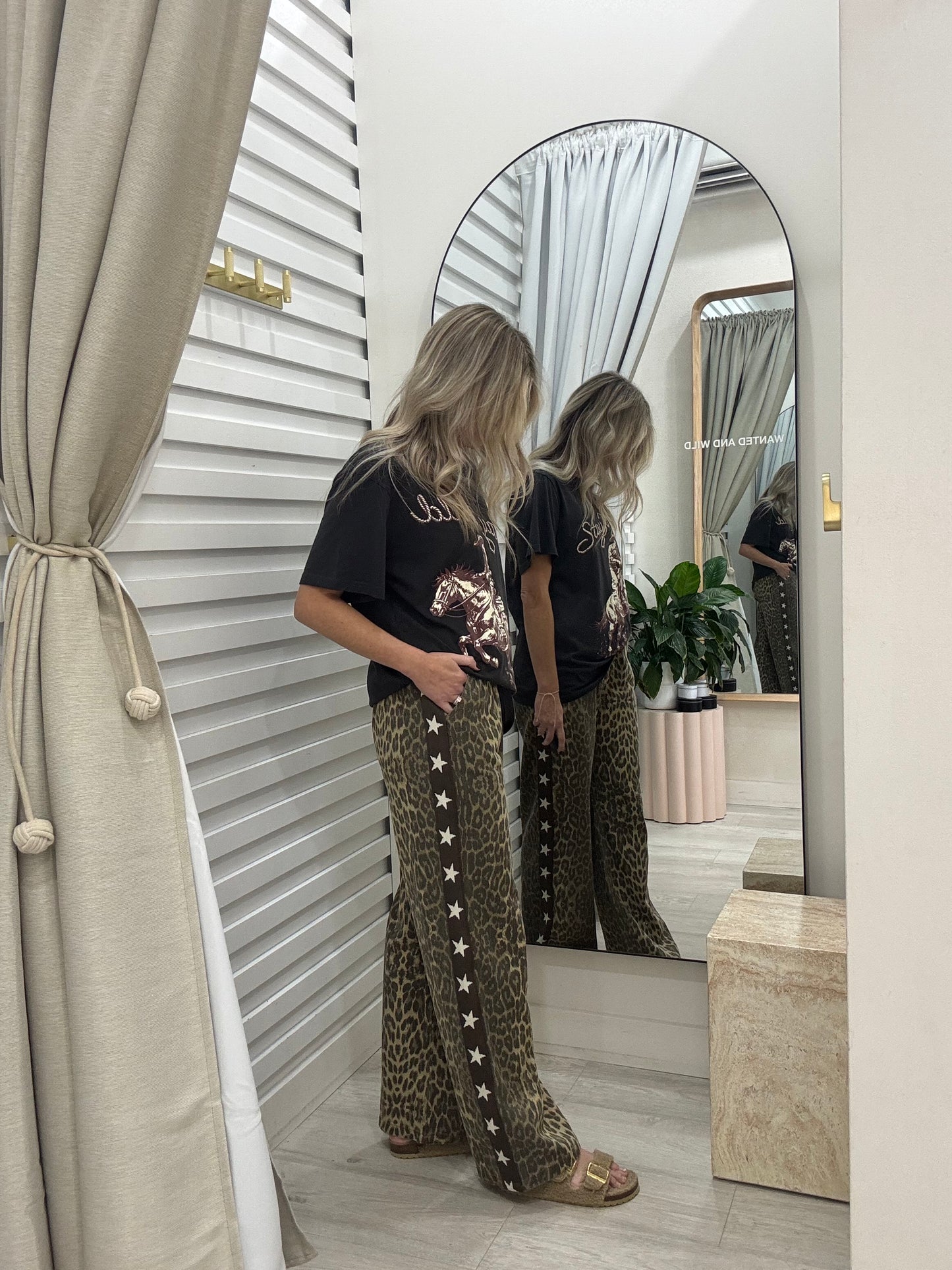 The Star Racer Pants - Leopard Stars