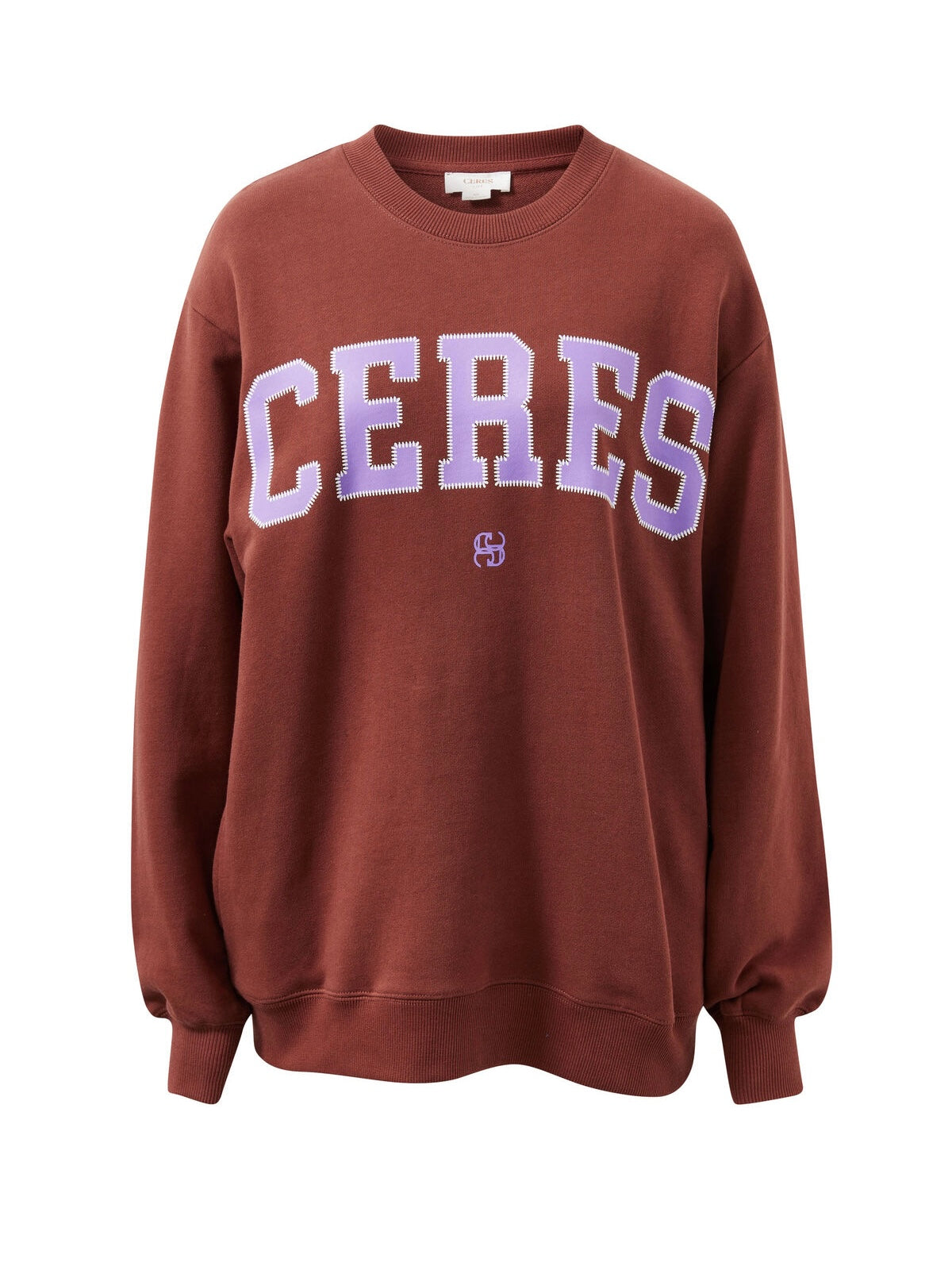The Isla Ceres Logo Jumper - Toffee / Orchid