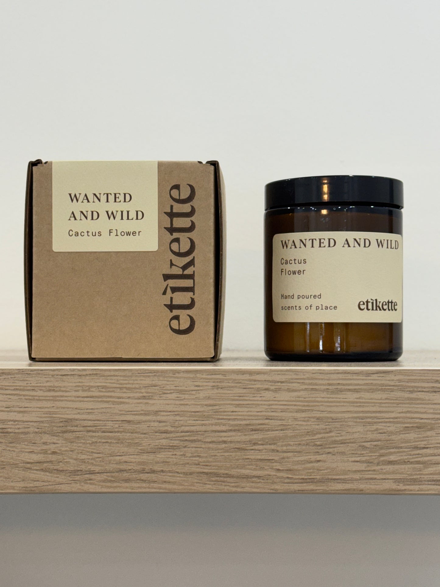 Etikette  | Australian Soy Wax Candle | Wanted and Wild Gymea | 175ml 40+ Hrs