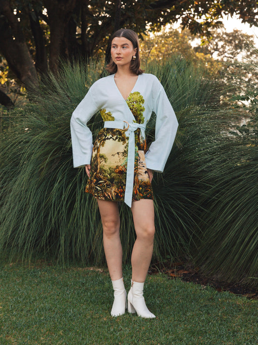 Woodlands Mini Dress -  Print