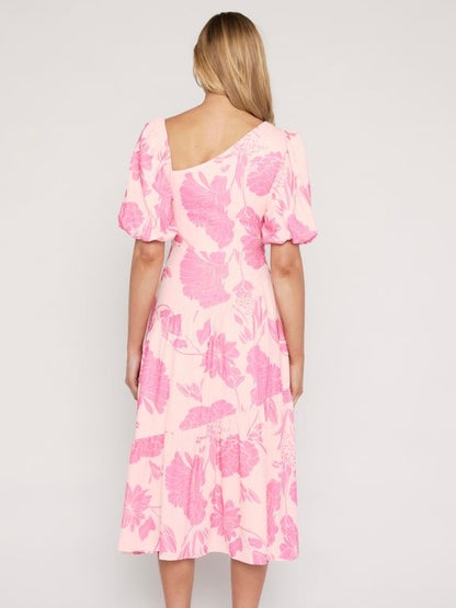 The Daisy Midi Dress - Pink Floral