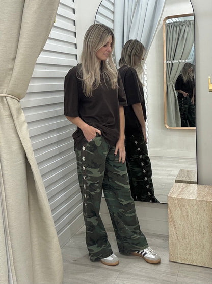 The Star Stripe Racer Pants - Camouflage