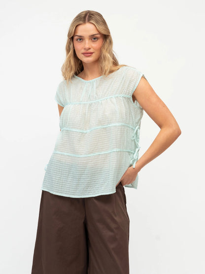 The Kylie Top  | Aqua
