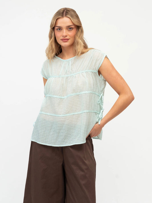 The Kylie Top  | Aqua
