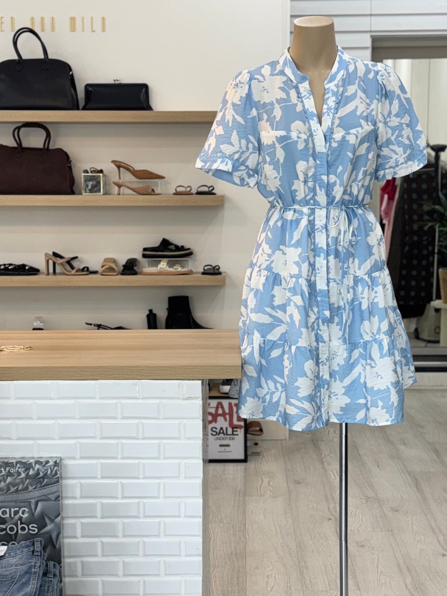 The Cara Dress - Sky Blue