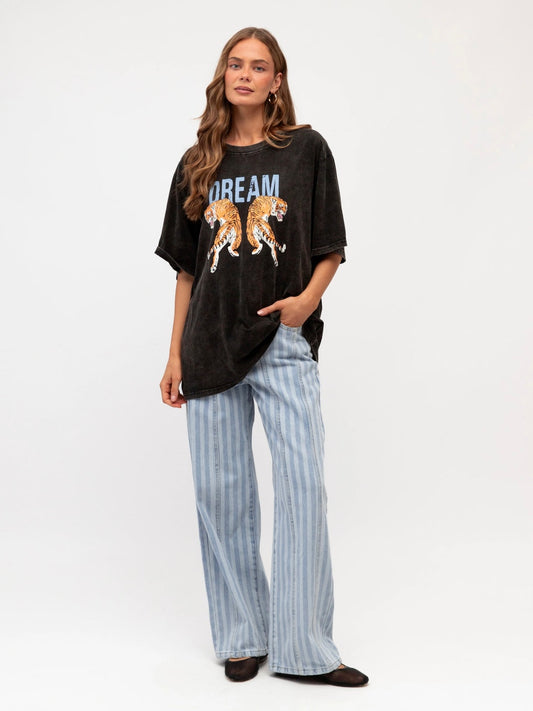 The Dream Tiger Tee - Vintage Black