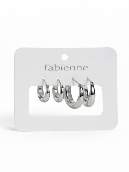Penny Hoop Earrings Set