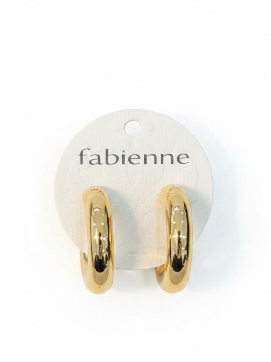 Shae hoop post earrings
