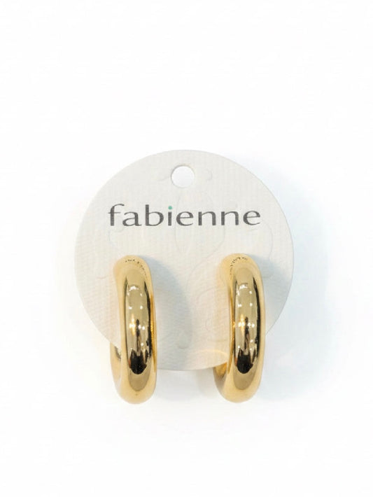 Shae hoop post earrings