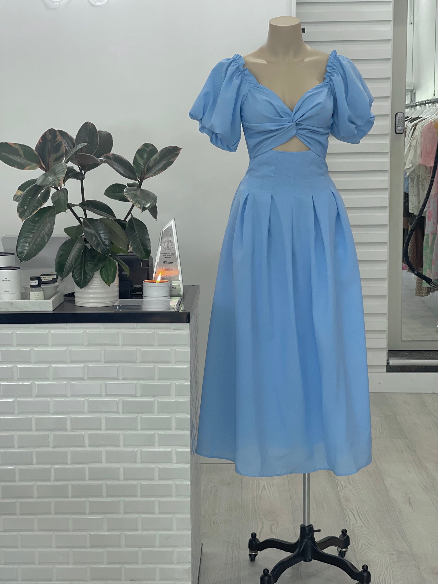 The Annabel Maxi Dress - Sky Blue